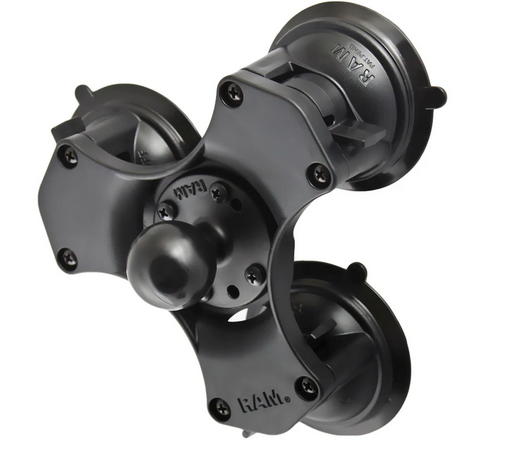 RAM® Twist-Lock™ Triple Suction Cup Ball Base - C Size